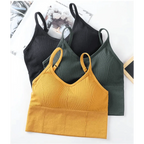 Soft Cotton Sports Bras For Women Push Up Solid Sports Bra Jogging Gym Women Sports Bra Girl Underwear Fitness Running Yoga Sport Tops Stevvex