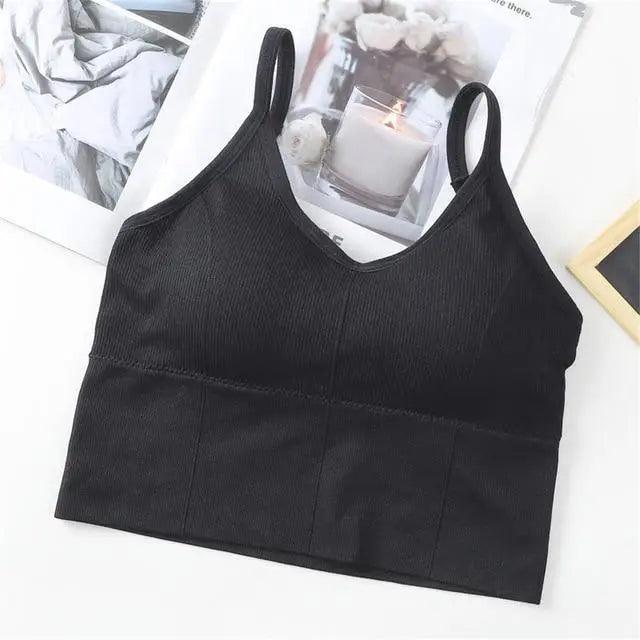 Soft Cotton Sports Bras For Women Push Up Solid Sports Bra Jogging Gym Women Sports Bra Girl Underwear Fitness Running Yoga Sport Tops Stevvex