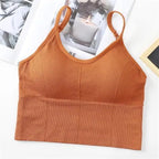 Soft Cotton Sports Bras For Women Push Up Solid Sports Bra Jogging Gym Women Sports Bra Girl Underwear Fitness Running Yoga Sport Tops Stevvex