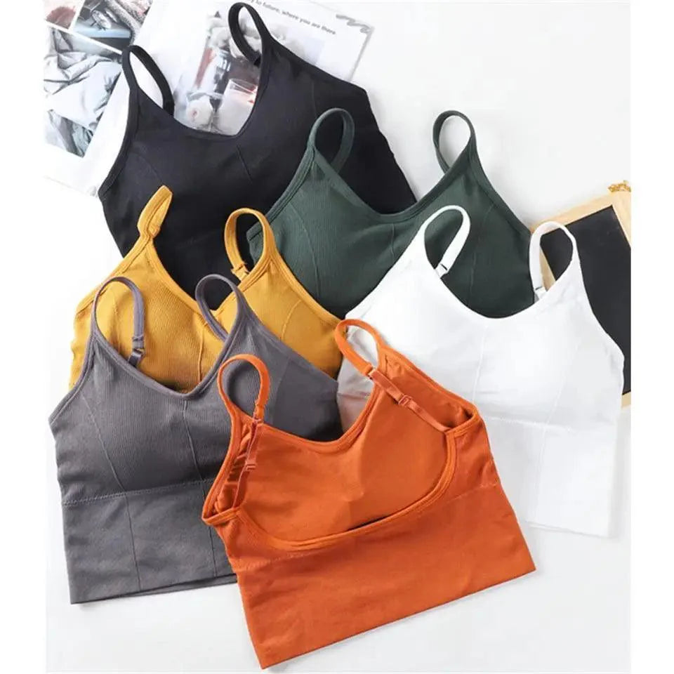 Soft Cotton Sports Bras For Women Push Up Solid Sports Bra Jogging Gym Women Sports Bra Girl Underwear Fitness Running Yoga Sport Tops Stevvex