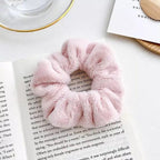 Soft Faux Fur Hair Scrunchies Plush Elastic Hair Bands Women Girls Ponytail Holder Rubber Band Fashion Headwear Ponytail Holder Accessories for Women Stevvex
