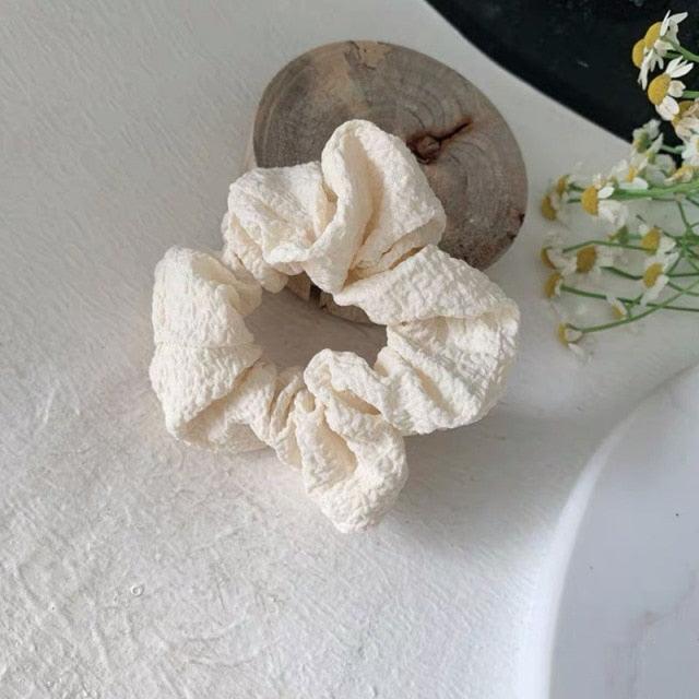 Soft Faux Fur Hair Scrunchies Plush Elastic Hair Bands Women Girls Ponytail Holder Rubber Band Fashion Headwear Ponytail Holder Accessories for Women Stevvex