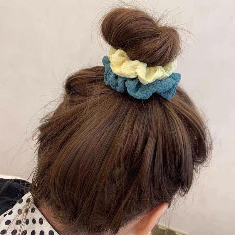 Soft Faux Fur Hair Scrunchies Plush Elastic Hair Bands Women Girls Ponytail Holder Rubber Band Fashion Headwear Ponytail Holder Accessories for Women Stevvex