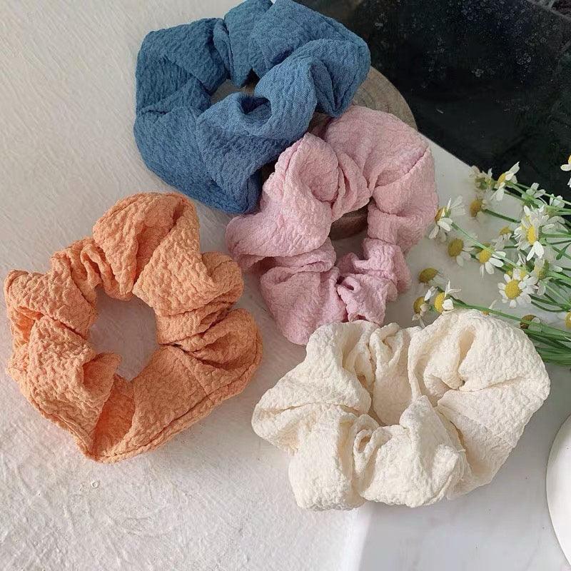 Soft Faux Fur Hair Scrunchies Plush Elastic Hair Bands Women Girls Ponytail Holder Rubber Band Fashion Headwear Ponytail Holder Accessories for Women Stevvex