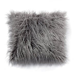 Soft Fur Polyester Cotton Pillow Covers Cushion Covers Luxury Soft Decorative Pillow Covers Home Decor Pillow Covers Living Room Bedroom Decorative Pillowcase Shaggy Fluffy Cover 45x45CM Stevvex