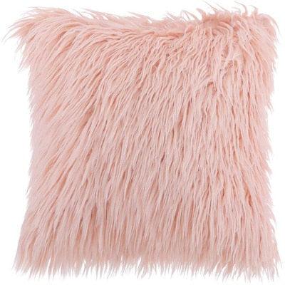 Soft Fur Polyester Cotton Pillow Covers Cushion Covers Luxury Soft Decorative Pillow Covers Home Decor Pillow Covers Living Room Bedroom Decorative Pillowcase Shaggy Fluffy Cover 45x45CM Stevvex