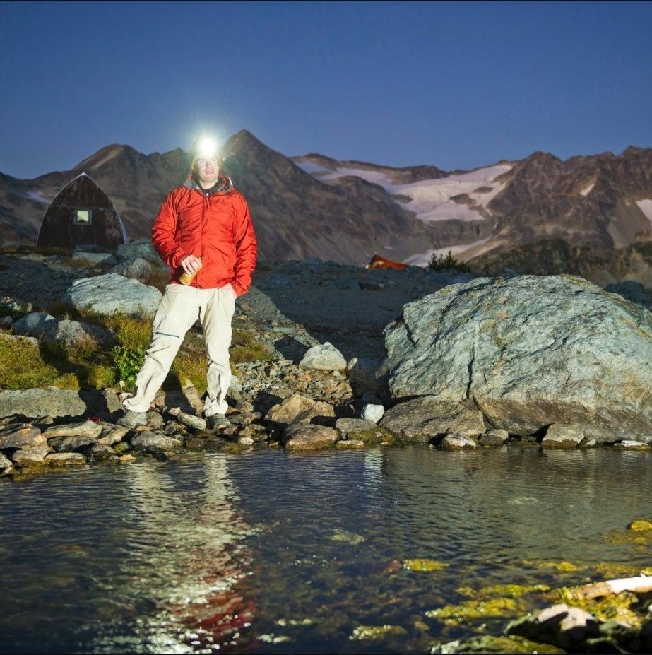 Soft Light Headlamp Flashlight LED Headlamp Adjustable Strap With COB Wick  Headlight Beads Wide Range of Lighting   Perfect Head Light For Camping Hiking Running Built-in Rechargeable Lithium Battery Stevvex
