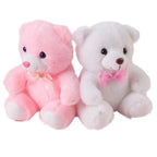 Soft Plush Doll, Light Up LED Teddy Bear Stuffed Animals, Mini Glow Bear Plush Toy Creative Colorful Glowing Teddy Bear Doll Gifts for Bedroom, Kids, Baby, Valentine - Pink Stevvex