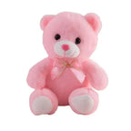 Soft Plush Doll, Light Up LED Teddy Bear Stuffed Animals, Mini Glow Bear Plush Toy Creative Colorful Glowing Teddy Bear Doll Gifts for Bedroom, Kids, Baby, Valentine - Pink Stevvex