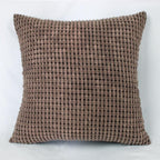 Soft Polyester Cushion Cover Corn Striped Pillow Cozy Throw Pillow Covers Cases for Couch Bed Sofa Ultra Soft Striped Cover Nordic Home Decor Throw Pillow Case Car Living Room Autumn Decoration
