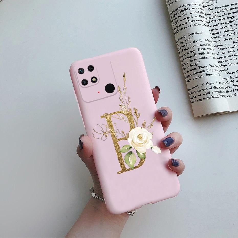 Soft Silicone Bumpers Protective Cover Anti-Scratch Shockproof Phone Case For Redmi 10C Case 6.71" Cute Letters Cover Soft Silicone Phone Case For Xiaomi Redmi 10C 10 C Redmi10C Shockproof Bumper Phone Case Stevvex