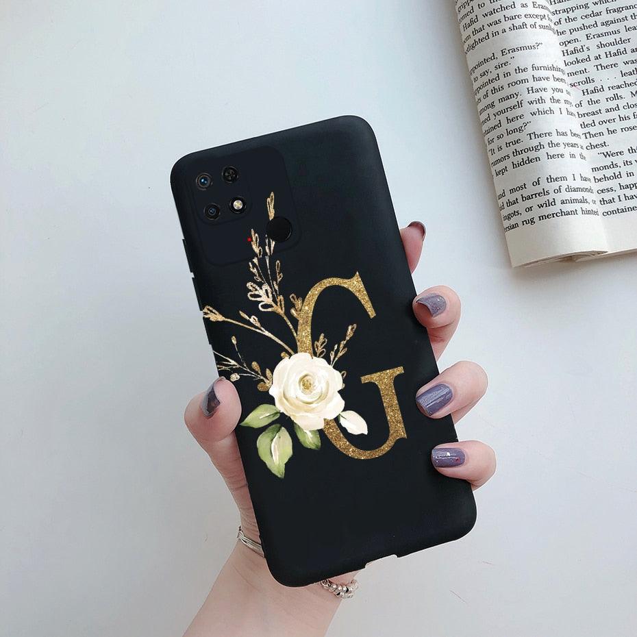 Soft Silicone Bumpers Protective Cover Anti-Scratch Shockproof Phone Case For Redmi 10C Case 6.71" Cute Letters Cover Soft Silicone Phone Case For Xiaomi Redmi 10C 10 C Redmi10C Shockproof Bumper Phone Case Stevvex