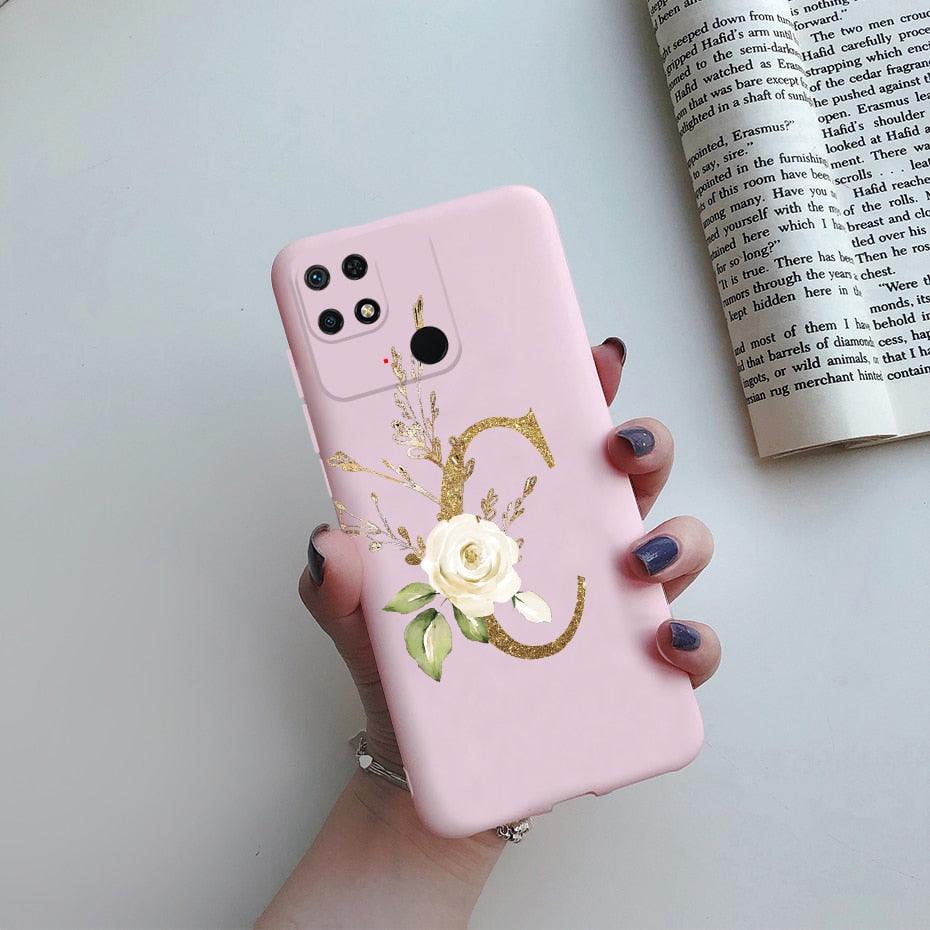 Soft Silicone Bumpers Protective Cover Anti-Scratch Shockproof Phone Case For Redmi 10C Case 6.71" Cute Letters Cover Soft Silicone Phone Case For Xiaomi Redmi 10C 10 C Redmi10C Shockproof Bumper Phone Case Stevvex