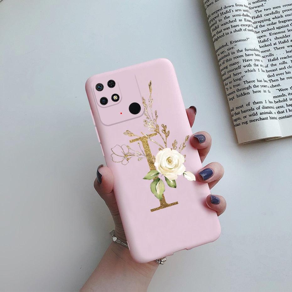 Soft Silicone Bumpers Protective Cover Anti-Scratch Shockproof Phone Case For Redmi 10C Case 6.71" Cute Letters Cover Soft Silicone Phone Case For Xiaomi Redmi 10C 10 C Redmi10C Shockproof Bumper Phone Case Stevvex