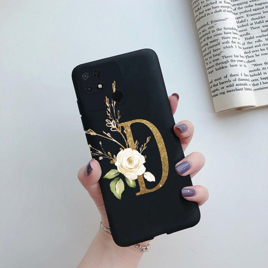 Soft Silicone Bumpers Protective Cover Anti-Scratch Shockproof Phone Case For Redmi 10C Case 6.71" Cute Letters Cover Soft Silicone Phone Case For Xiaomi Redmi 10C 10 C Redmi10C Shockproof Bumper Phone Case Stevvex