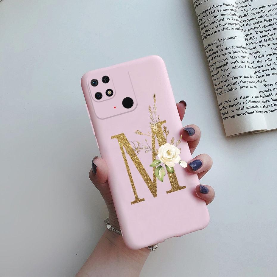 Soft Silicone Bumpers Protective Cover Anti-Scratch Shockproof Phone Case For Redmi 10C Case 6.71" Cute Letters Cover Soft Silicone Phone Case For Xiaomi Redmi 10C 10 C Redmi10C Shockproof Bumper Phone Case Stevvex