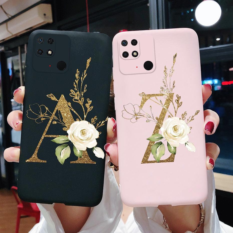 Soft Silicone Bumpers Protective Cover Anti-Scratch Shockproof Phone Case For Redmi 10C Case 6.71" Cute Letters Cover Soft Silicone Phone Case For Xiaomi Redmi 10C 10 C Redmi10C Shockproof Bumper Phone Case Stevvex