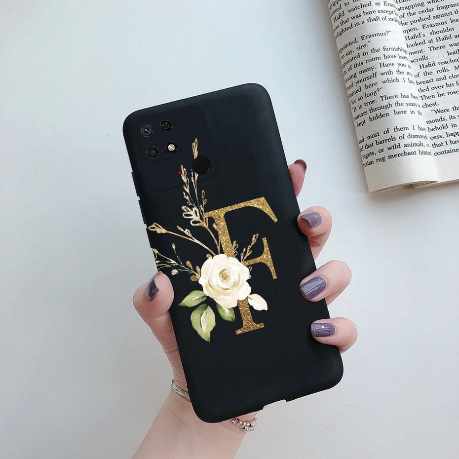 Soft Silicone Bumpers Protective Cover Anti-Scratch Shockproof Phone Case For Redmi 10C Case 6.71" Cute Letters Cover Soft Silicone Phone Case For Xiaomi Redmi 10C 10 C Redmi10C Shockproof Bumper Phone Case Stevvex