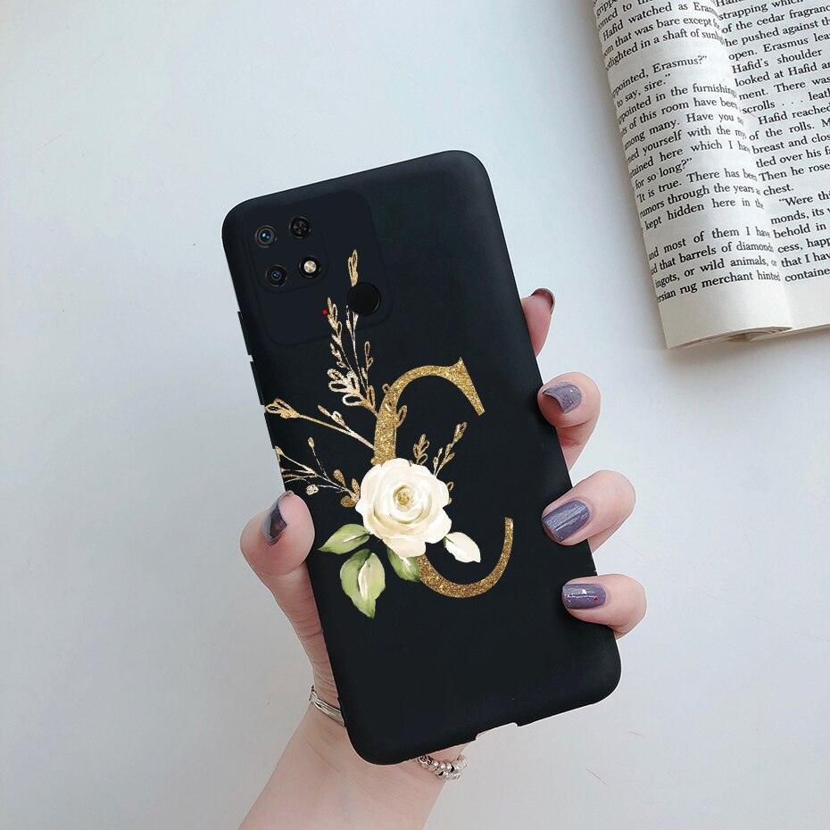 Soft Silicone Bumpers Protective Cover Anti-Scratch Shockproof Phone Case For Redmi 10C Case 6.71" Cute Letters Cover Soft Silicone Phone Case For Xiaomi Redmi 10C 10 C Redmi10C Shockproof Bumper Phone Case Stevvex