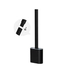 Soft Silicone Head Toilet Brush With Holder Black Wall-Mounted Detachable Handle Bathroom Cleaner Durable Accessories Silicone Toilet Brush Wall Mounting Toilet Brush No-Slip Long Handle Soft Silicone Bristle Toilet Corner Cleaner Stevvex