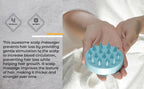 Scalp Massager Brush Silicone Soft Bristles Deep Clean Exfoliating Travel Size