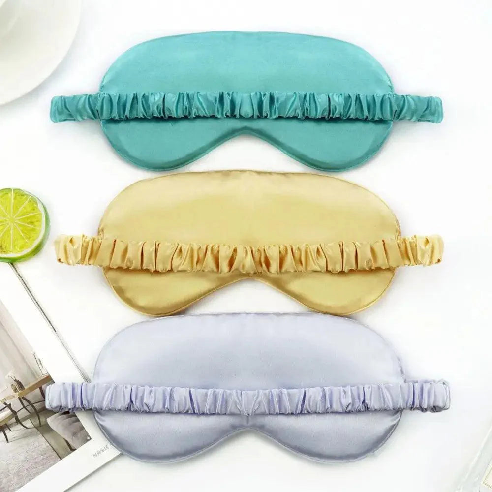 Soft  Silk Sleep Eye Mask Portable Travel Eye Patch Nap Eye Patch Super Smooth Eye Mask Eye Cover Sleeping Mask Night Stevvex