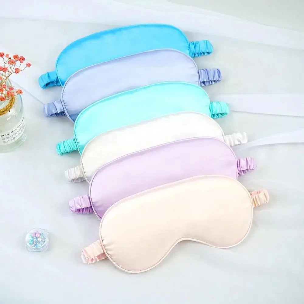 Soft  Silk Sleep Eye Mask Portable Travel Eye Patch Nap Eye Patch Super Smooth Eye Mask Eye Cover Sleeping Mask Night Stevvex