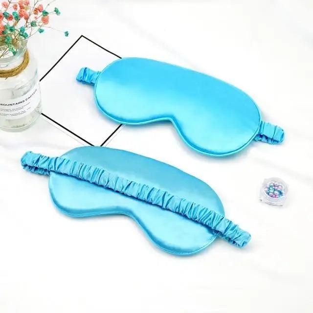 Soft  Silk Sleep Eye Mask Portable Travel Eye Patch Nap Eye Patch Super Smooth Eye Mask Eye Cover Sleeping Mask Night Stevvex