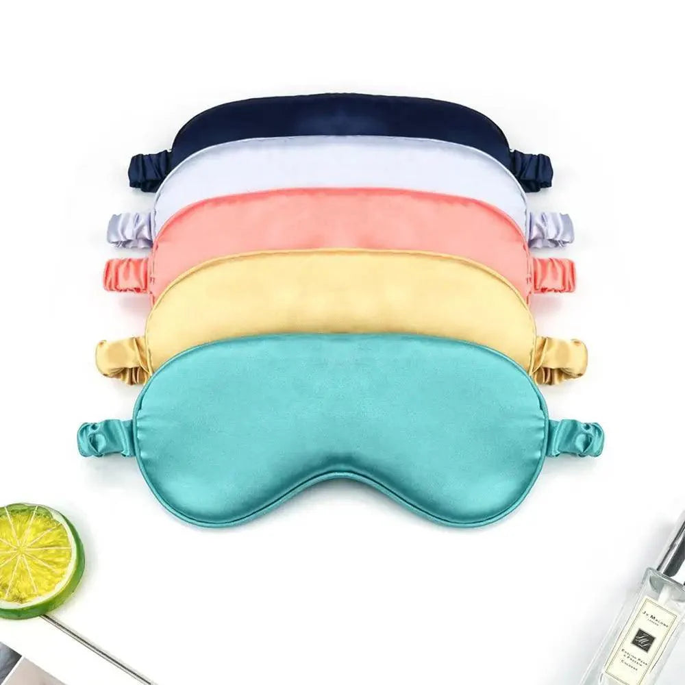 Soft  Silk Sleep Eye Mask Portable Travel Eye Patch Nap Eye Patch Super Smooth Eye Mask Eye Cover Sleeping Mask Night Stevvex