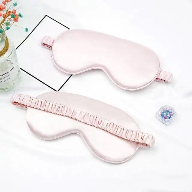 Soft  Silk Sleep Eye Mask Portable Travel Eye Patch Nap Eye Patch Super Smooth Eye Mask Eye Cover Sleeping Mask Night Stevvex
