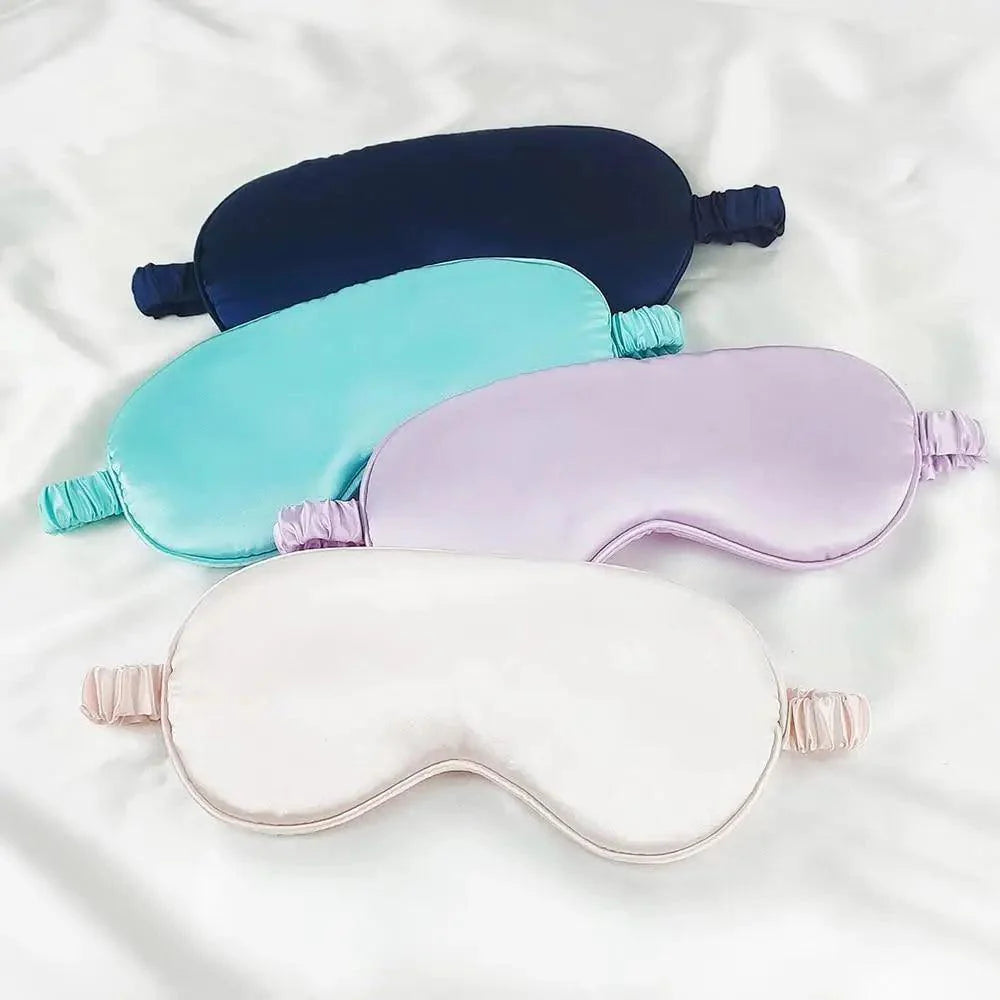 Soft  Silk Sleep Eye Mask Portable Travel Eye Patch Nap Eye Patch Super Smooth Eye Mask Eye Cover Sleeping Mask Night Stevvex