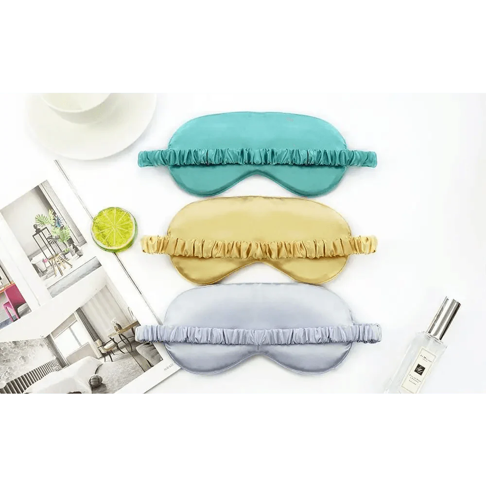Soft  Silk Sleep Eye Mask Portable Travel Eye Patch Nap Eye Patch Super Smooth Eye Mask Eye Cover Sleeping Mask Night Stevvex