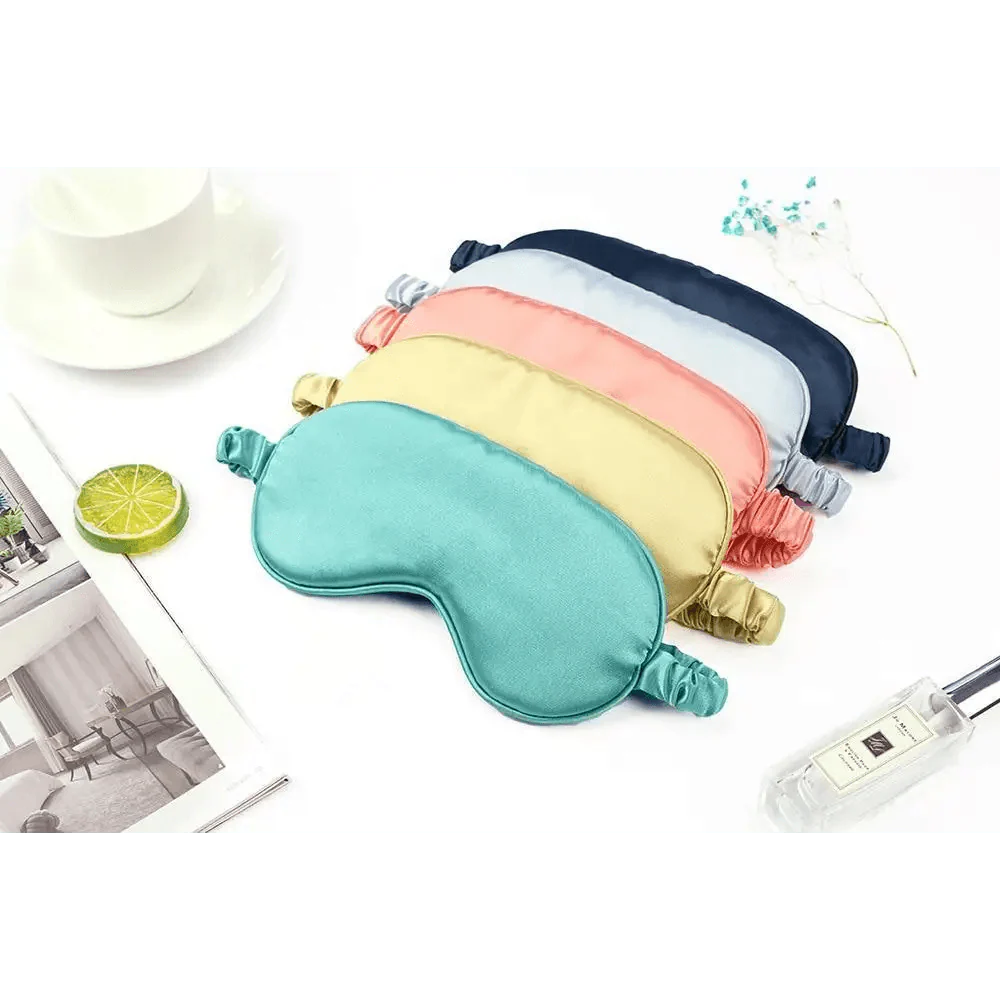 Soft  Silk Sleep Eye Mask Portable Travel Eye Patch Nap Eye Patch Super Smooth Eye Mask Eye Cover Sleeping Mask Night Stevvex