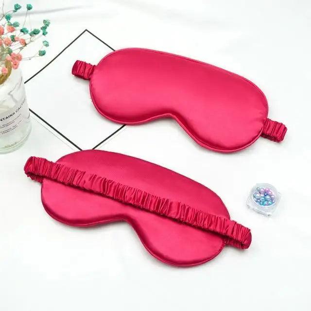 Soft  Silk Sleep Eye Mask Portable Travel Eye Patch Nap Eye Patch Super Smooth Eye Mask Eye Cover Sleeping Mask Night Stevvex