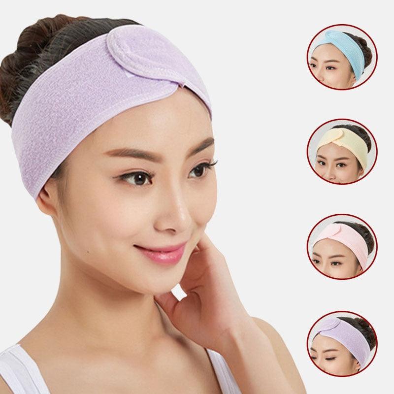 Soft Toweling Hair Accessories Girls Headbands for Face Washing Bath Makeup Hair Band Women Adjustable SPA Facial Headband Gorgeous Hair Accessories For Women Stevvex