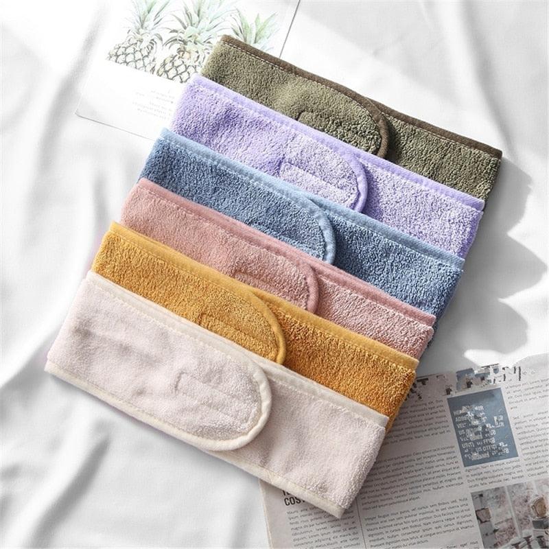 Soft Toweling Hair Accessories Girls Headbands for Face Washing Bath Makeup Hair Band Women Adjustable SPA Facial Headband Gorgeous Hair Accessories For Women Stevvex