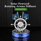 Solar-Powered Islamic Style Car Fragrance Diffuser | Auto-Rotating Aroma Dispenser with Light Activation (MAC270)