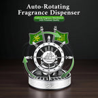 Solar-Powered Islamic Style Car Fragrance Diffuser | Auto-Rotating Aroma Dispenser with Light Activation (MAC270)