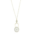 Solar Quartz Eye Necklace Moonstone Pendant Gold Filled Chain Spiritual Jewelry BandsCo Straps