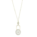 Solar Quartz Eye Necklace Moonstone Pendant Gold Filled Chain Spiritual Jewelry BandsCo Straps