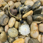 Solar Quartz Lava Necklace Layered Pendant Natural Protection Stone Jewelry BandsCo Straps