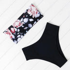 Solid Bikini Set Swimsuit Women Bikini Swimwear Female Halter Top Bathing Suit Swimming Wear Bikini High Cut Swimsuit High Waist Plus Size Summer Swimwear Stevvex