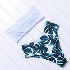 Solid Bikini Set Swimsuit Women Bikini Swimwear Female Halter Top Bathing Suit Swimming Wear Bikini High Cut Swimsuit High Waist Plus Size Summer Swimwear Stevvex