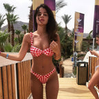 Solid Bikini Set Swimsuit Women Bikini Swimwear Female Halter Top Bathing Suit Swimming Wear Bikini High Cut Swimsuit High Waist Plus Size Summer Swimwear Stevvex