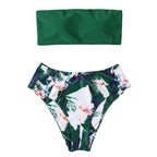 Solid Bikini Set Swimsuit Women Bikini Swimwear Female Halter Top Bathing Suit Swimming Wear Bikini High Cut Swimsuit High Waist Plus Size Summer Swimwear Stevvex