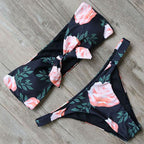 Solid Bikini Set Swimsuit Women Bikini Swimwear Female Halter Top Bathing Suit Swimming Wear Bikini High Cut Swimsuit High Waist Plus Size Summer Swimwear Stevvex