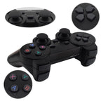 Solid Black 2.4G Wireless Joystick Game Controller Portable With Micro USB OTG Adapter Compatible With PC Laptop Tablet Stevvex