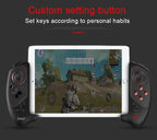 Solid Black Sustainable Wireless Bluetooth Joystick Gamepad Controller Compatible With Mobile Phones Smartphones Stevvex