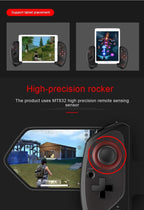 Solid Black Sustainable Wireless Bluetooth Joystick Gamepad Controller Compatible With Mobile Phones Smartphones Stevvex
