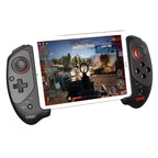 Solid Black Sustainable Wireless Bluetooth Joystick Gamepad Controller Compatible With Mobile Phones Smartphones Stevvex